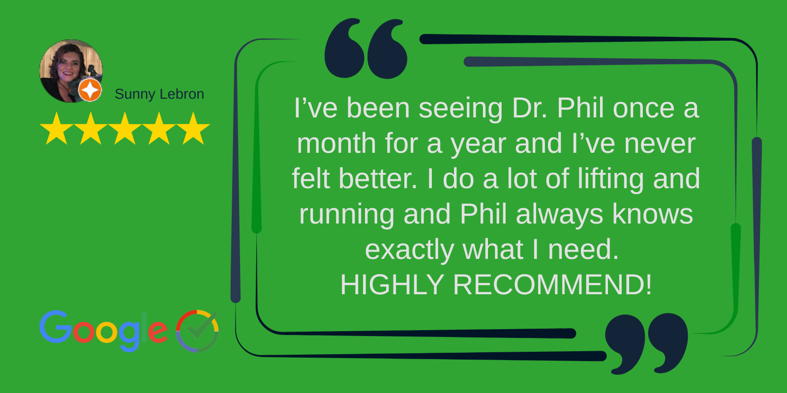 Optimal Health Institute Google Reviews Sunny Lebron